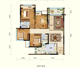 E1四室二厅双卫107.41平
